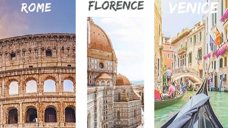  Voyage organisé en Italie: Rome, Florence et Venise