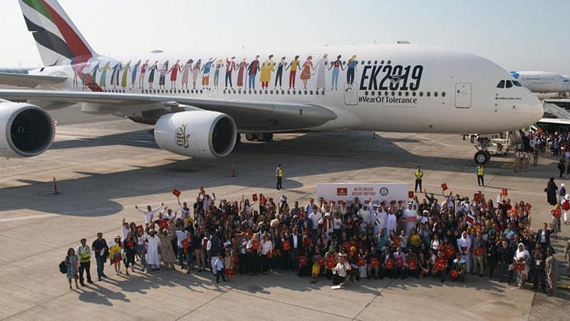  Record: 540 passagers de 145 nationalités différentes dans le même avion