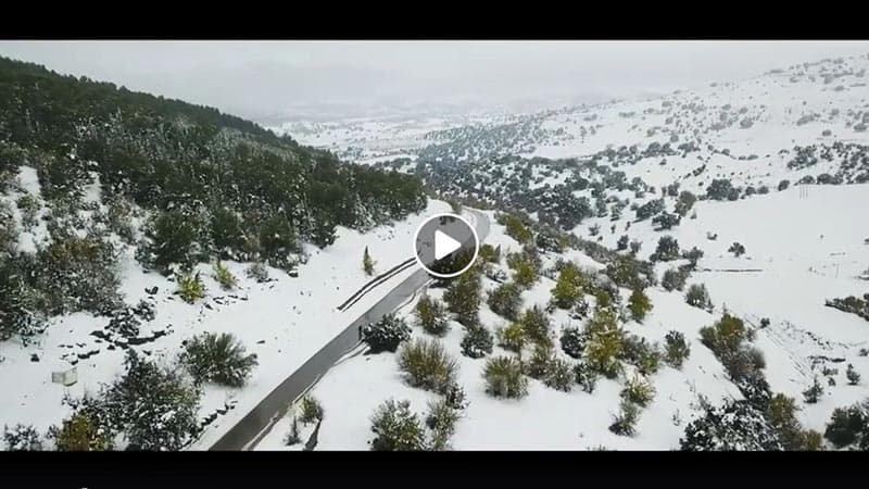  Vidéo: La neige sur les hauteurs des Aures