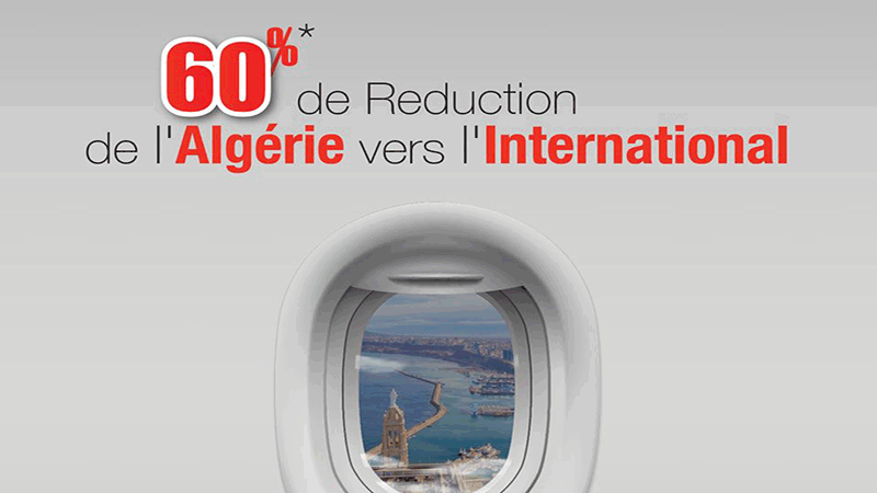  Air Algérie: 60% de réduction sur les vols vers l’international