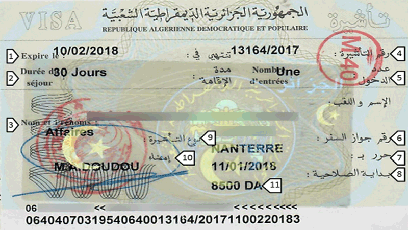  Algérie: Vers la mise en place d’un visa électronique