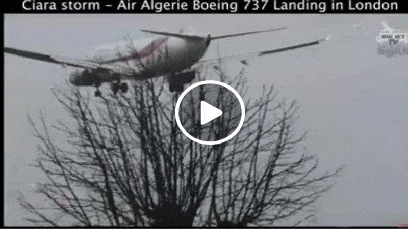  Vidéo : Atterrissage spectaculaire d’un avion d’Air Algérie à Londres
