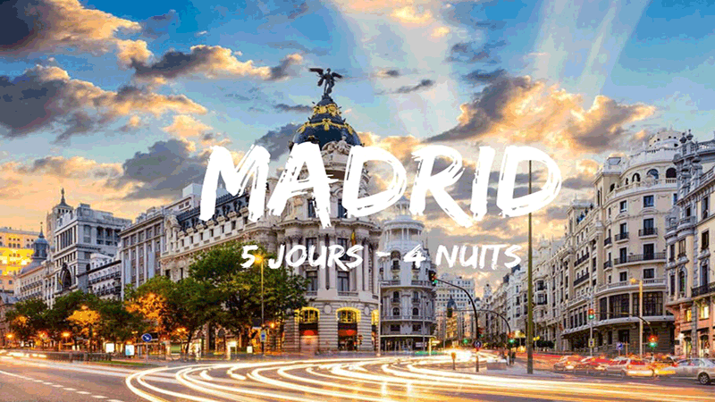  Voyage organisé: Un séjour de 5 jours à Madrid