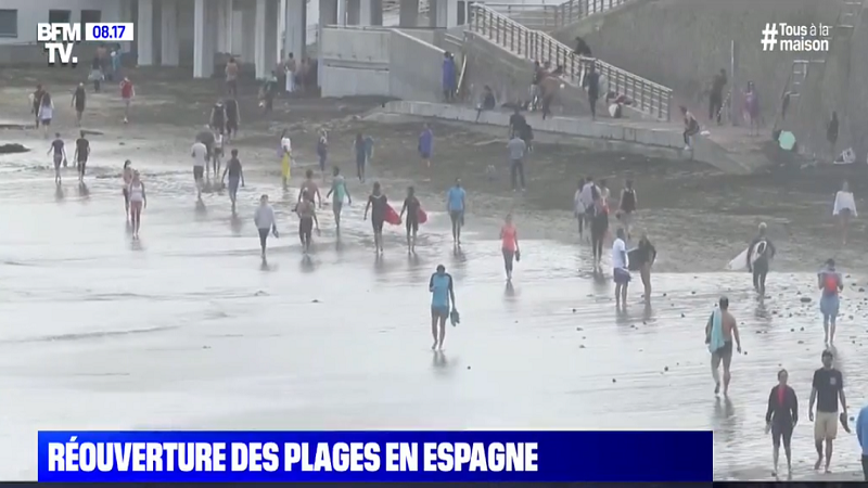  Vidéo: Les plages prises d’assaut après leur réouverture en Espagne