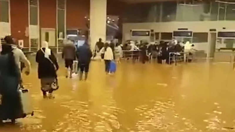  Maroc: L’aéroport d’Oujda inondé après quelques heures de pluies
